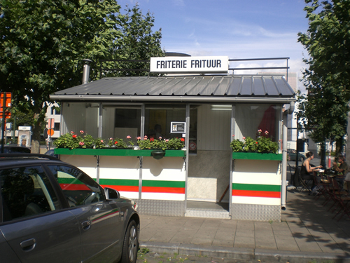 Fry shop in Brussels, Belgium